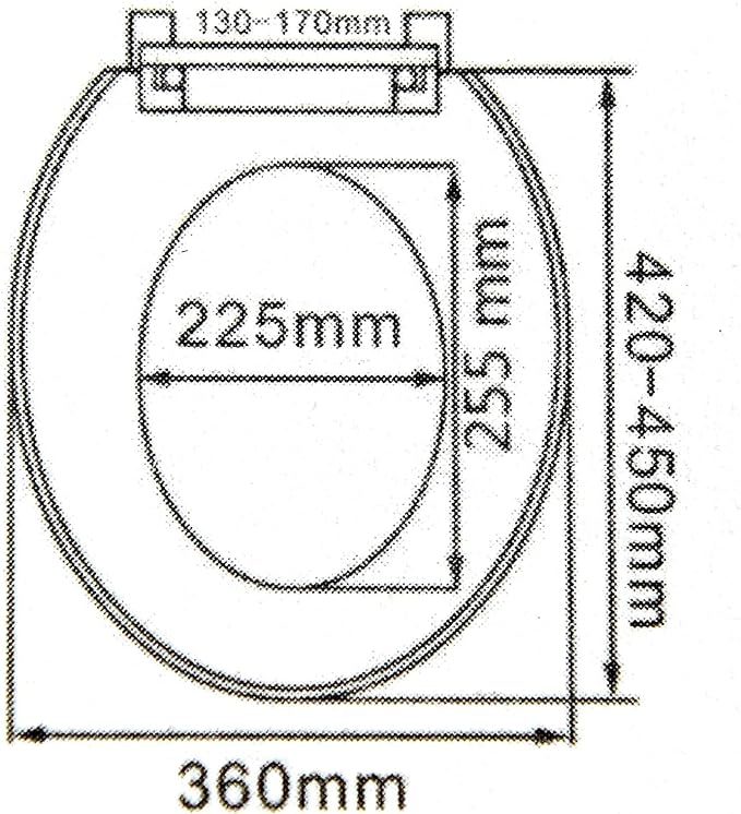 Toilet Seat/ White Soft Close/ Oval Shape - Bargain Factory