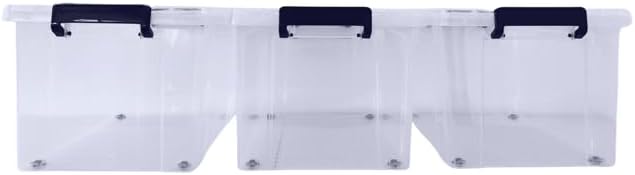 Clear Plastic Storage Container (Pack of 3) - Bargain Factory