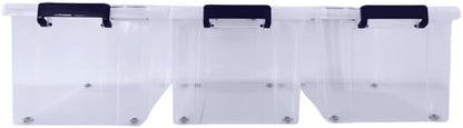Clear Plastic Storage Container (Pack of 3) - Bargain Factory