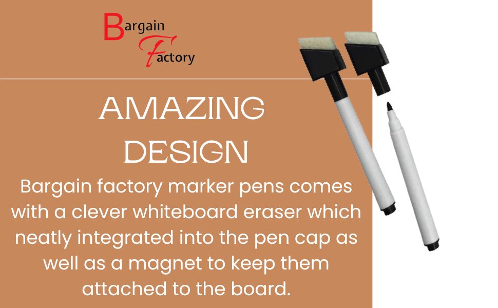 Whiteboard Markers - 12 Pieces - Bargain Factory