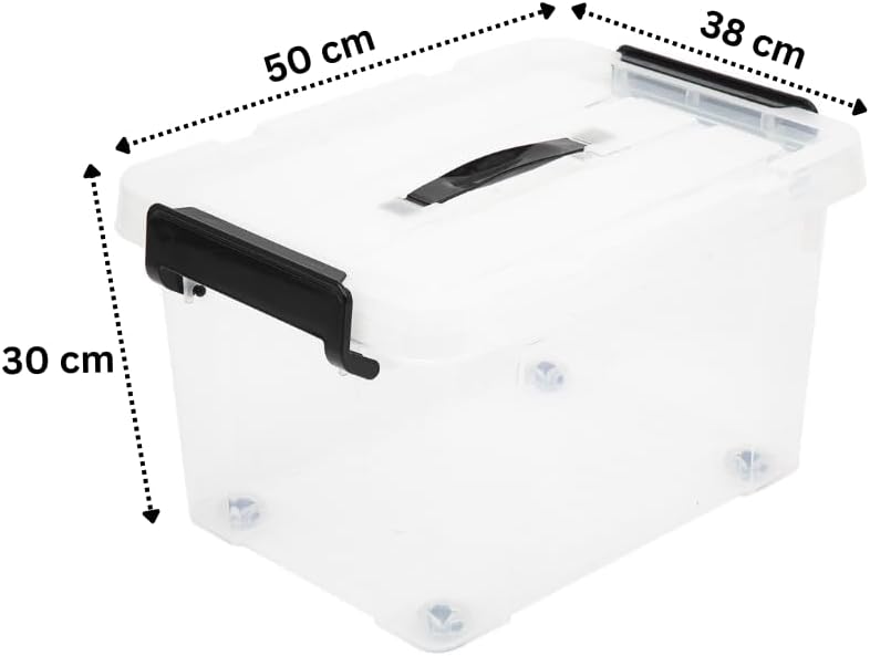 Clear Plastic Storage Container (Pack of 3) - Bargain Factory