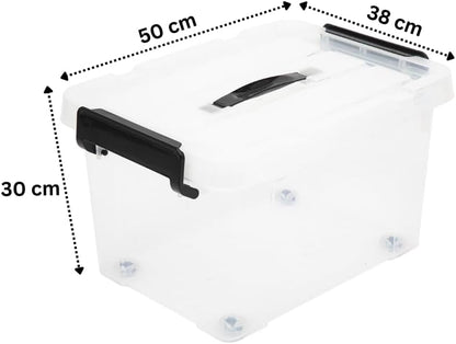 Clear Plastic Storage Container (Pack of 3) - Bargain Factory