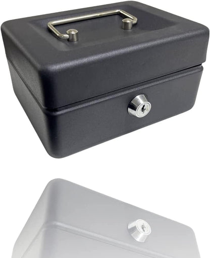 Metal Money Box Tin 6" Steel - Bargain Factory