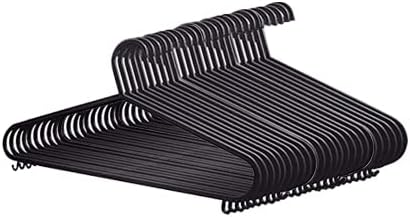 Plastic Coat Hangers - Black Colour - ( Pack of 25/50/75/100) - Bargain Factory