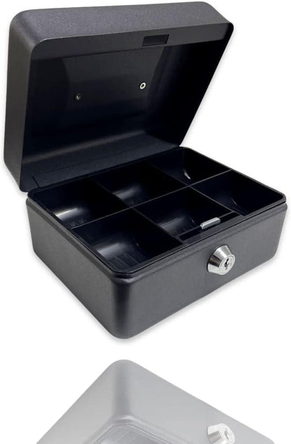 Metal Money Box Tin 6" Steel - Bargain Factory