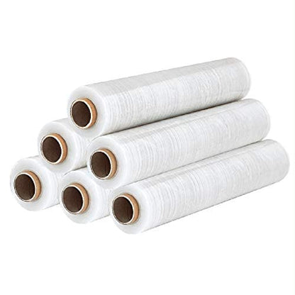 Multi Purpose Pallet Wrap (Clear) - (400mm X 250m Pack of 1/2/4/6) - Bargain Factory