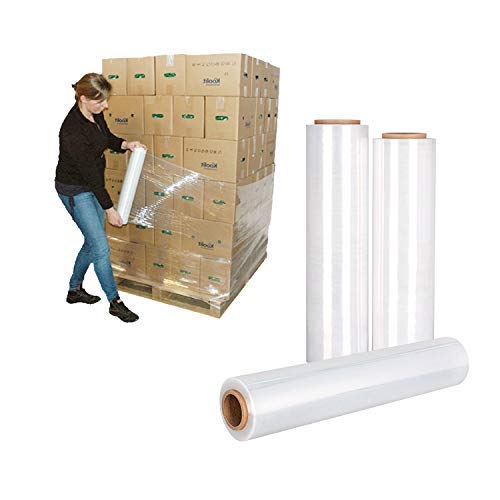 Multi Purpose Pallet Wrap (Clear) - (400mm X 250m Pack of 1/2/4/6) - Bargain Factory
