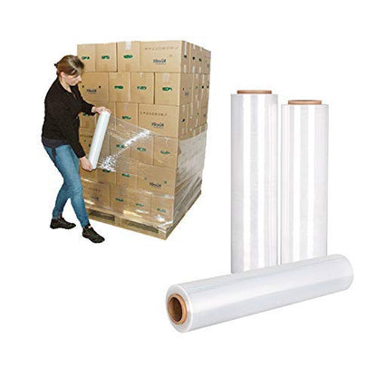 Multi Purpose Pallet Wrap (Clear) - (400mm X 250m Pack of 1/2/4/6) - Bargain Factory