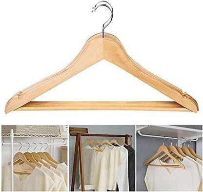 Wooden Hanger - 360 Degree Rotatory Hook - (Pack of 10/20/30/40/60/80/100) - Bargain Factory