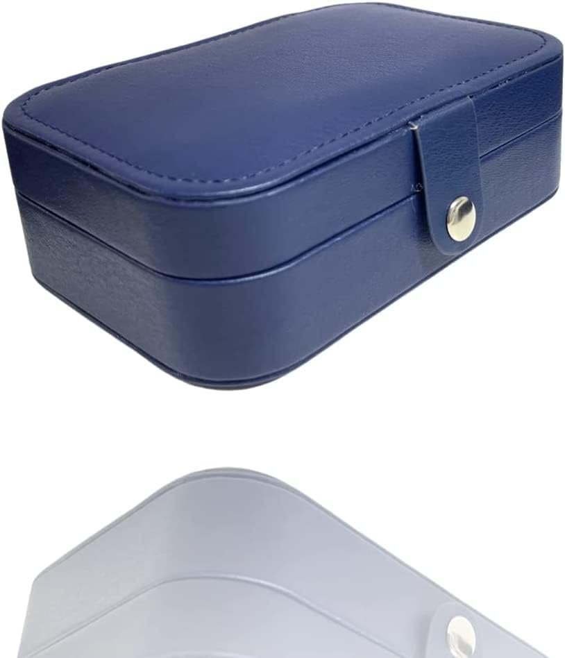 Jewellery Box Organiser - (NAVY BLUE / PINK) - Bargain Factory