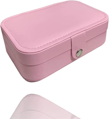Jewellery Box Organiser - (NAVY BLUE / PINK) - Bargain Factory