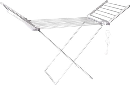 Electric Heated Folding Clothes Airer - Bargain Factory