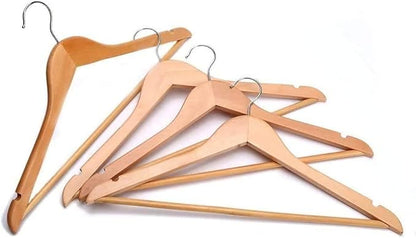 Wooden Hanger - 360 Degree Rotatory Hook - (Pack of 10/20/30/40/60/80/100) - Bargain Factory