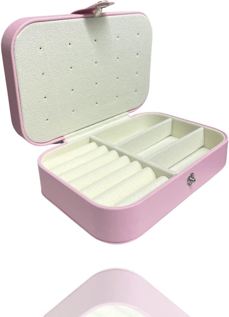 Jewellery Box Organiser - (NAVY BLUE / PINK) - Bargain Factory