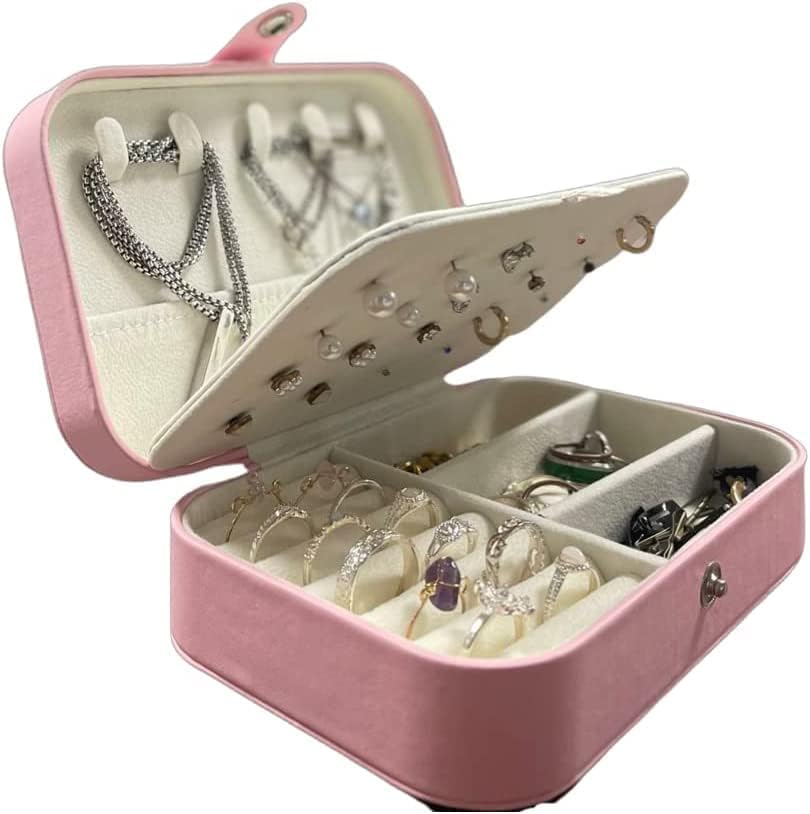 Jewellery Box Organiser - (NAVY BLUE / PINK) - Bargain Factory