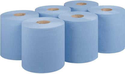 Blue CENTREFEED Rolls 2 PLY - Bargain Factory