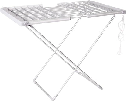 Electric Heated Folding Clothes Airer - Bargain Factory