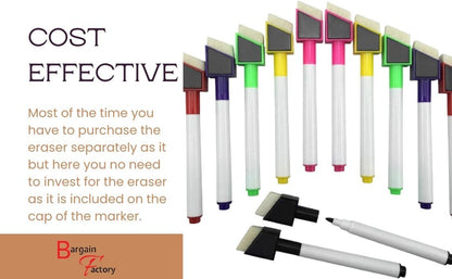 Whiteboard Markers - 12 Pieces - Bargain Factory