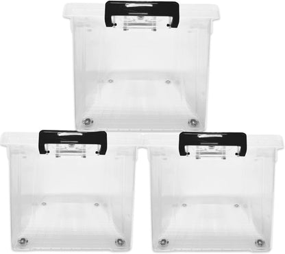 Clear Plastic Storage Container (Pack of 3) - Bargain Factory