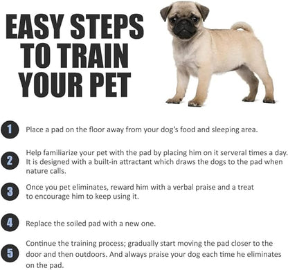 Pet Potty Training Pads for Dogs - 5 Layers Super - 56 x 56 cm - (Pack of 50/100) - Bargain Factory