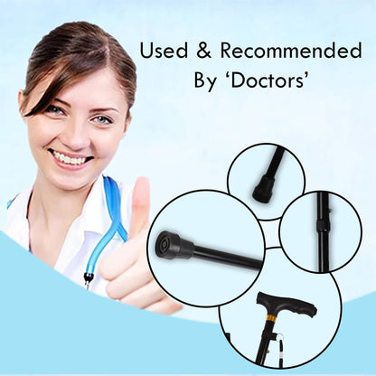 Black Walking Stick For Men And Women - Bargain Factory