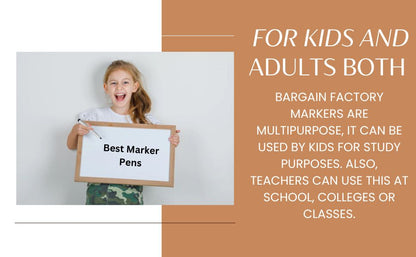 Whiteboard Markers - 12 Pieces - Bargain Factory