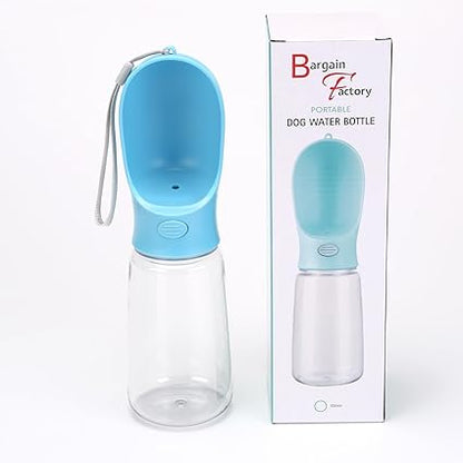 Dog Water Bottle, Lightweight, Leak Proof Portable 550 ML Water Dispenser with Drinking Feeder for Pets Outdoor Walking, Hiking, Travel, Food Grade Plastic For Pets - Bargain Factory