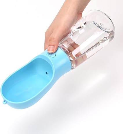 Dog Water Bottle, Lightweight, Leak Proof Portable 550 ML Water Dispenser with Drinking Feeder for Pets Outdoor Walking, Hiking, Travel, Food Grade Plastic For Pets - Bargain Factory
