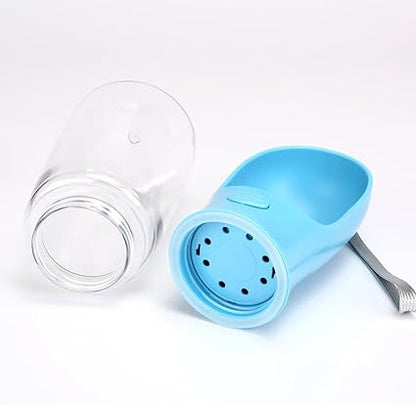 Dog Water Bottle, Lightweight, Leak Proof Portable 550 ML Water Dispenser with Drinking Feeder for Pets Outdoor Walking, Hiking, Travel, Food Grade Plastic For Pets - Bargain Factory