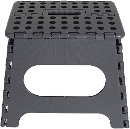 Super Strong Folding Step Stool - 11" Sturdy Enough to Hold Upto 300 LBS - Lightweight Foldable Step Stool for Adults and Kids - Opens with one Flip Great for Kitchen, Bathroom Bedroom - Bargain Factory