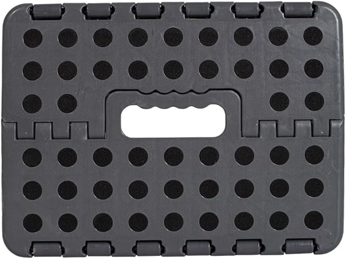 Super Strong Folding Step Stool - 11" Sturdy Enough to Hold Upto 300 LBS - Lightweight Foldable Step Stool for Adults and Kids - Opens with one Flip Great for Kitchen, Bathroom Bedroom - Bargain Factory