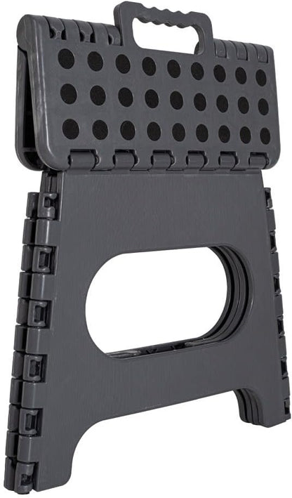 Super Strong Folding Step Stool - 11" Sturdy Enough to Hold Upto 300 LBS - Lightweight Foldable Step Stool for Adults and Kids - Opens with one Flip Great for Kitchen, Bathroom Bedroom - Bargain Factory