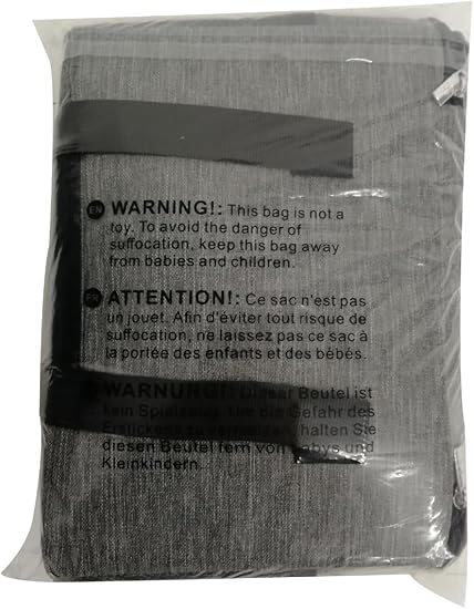 Insulated Picnic Bag 15L Large Cooler Bag Lunch Bag For Lunch/Work/School/Beach/Picnic (Grey) - Bargain Factory