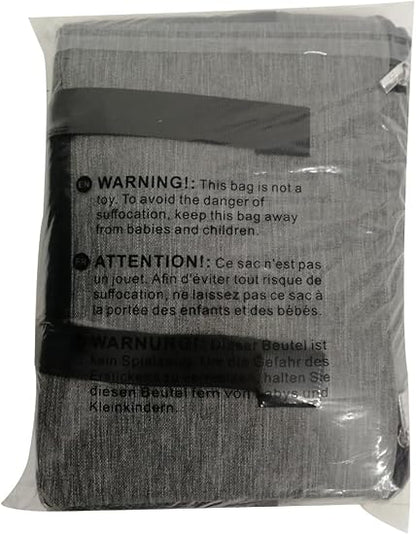 Insulated Picnic Bag 15L Large Cooler Bag Lunch Bag For Lunch/Work/School/Beach/Picnic (Grey) - Bargain Factory